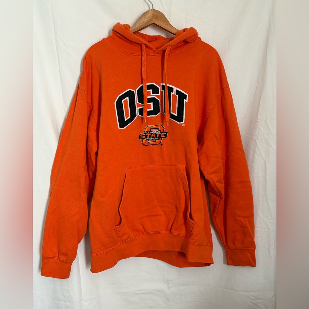 Oklahoma State Orange hoodie w/embroidered logo XL